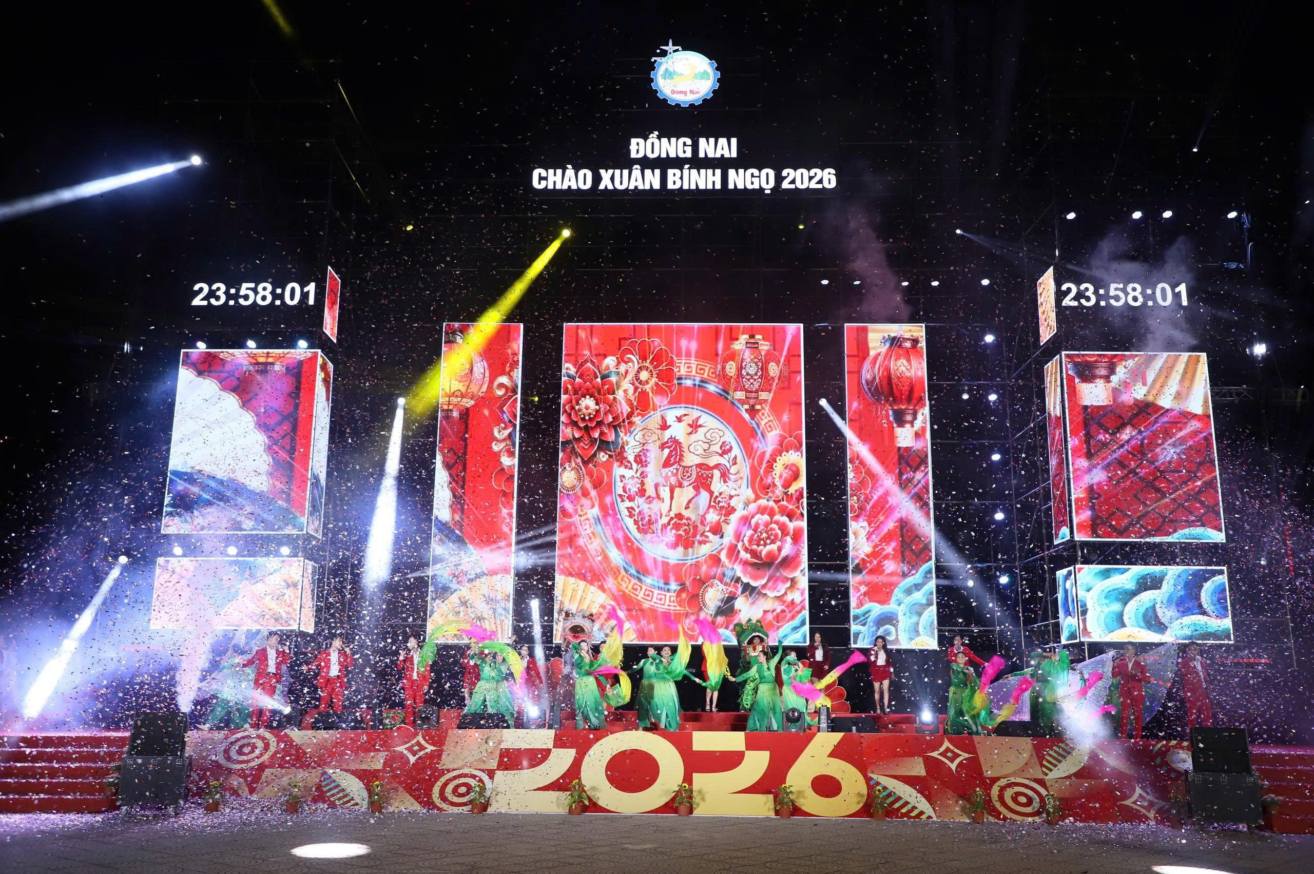 Chương trình Nghệ thuật mừng Đảng, mừng Xuân Bính Ngọ năm 2026 và bắn pháo hoa chào đón Giao thừa. Ngày 29 âm lịch, tại TTVHĐA Đồng Nai cơ sở 2